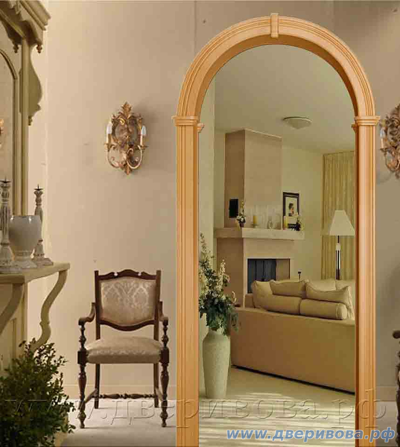 Арка ПВХ Валенсия (глубина 190 мм), Миланский орех